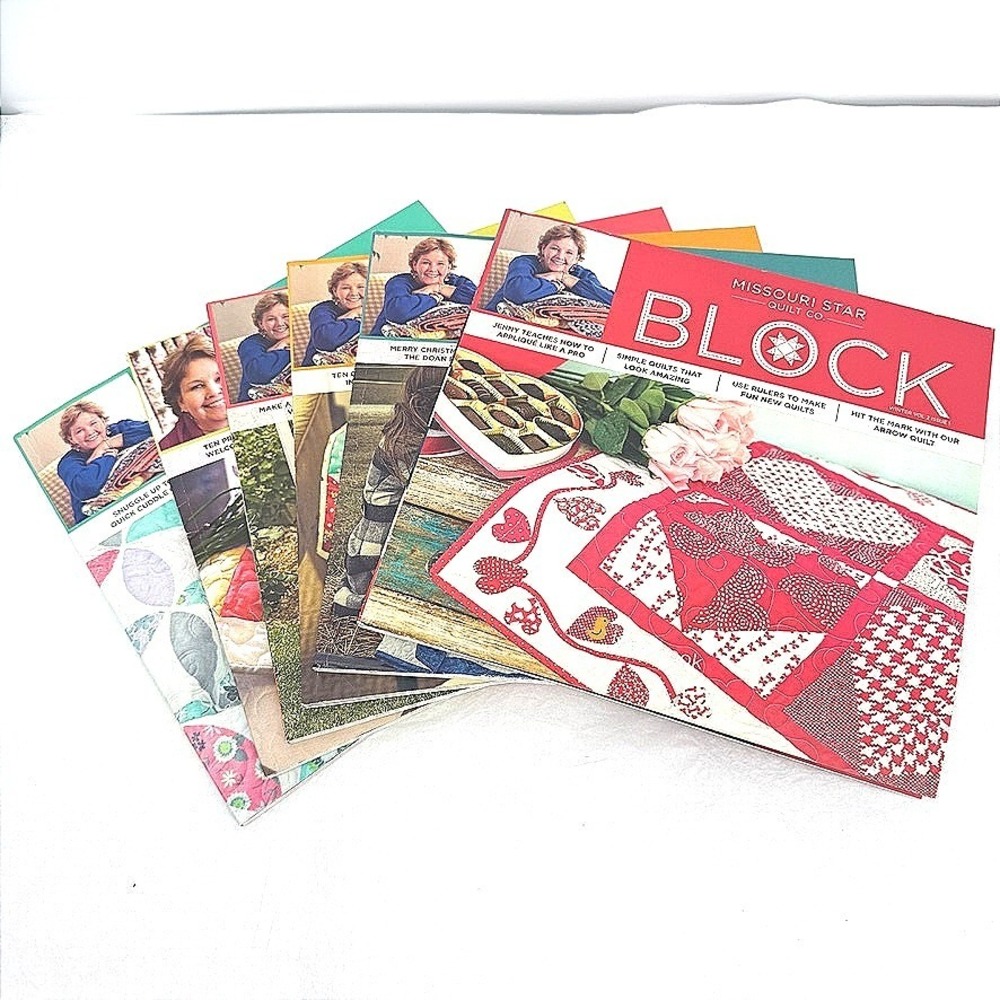 Missouri Star Quilt Co BLOCK Magazine Lot of 6 Patterns Tutorials Idea Book
